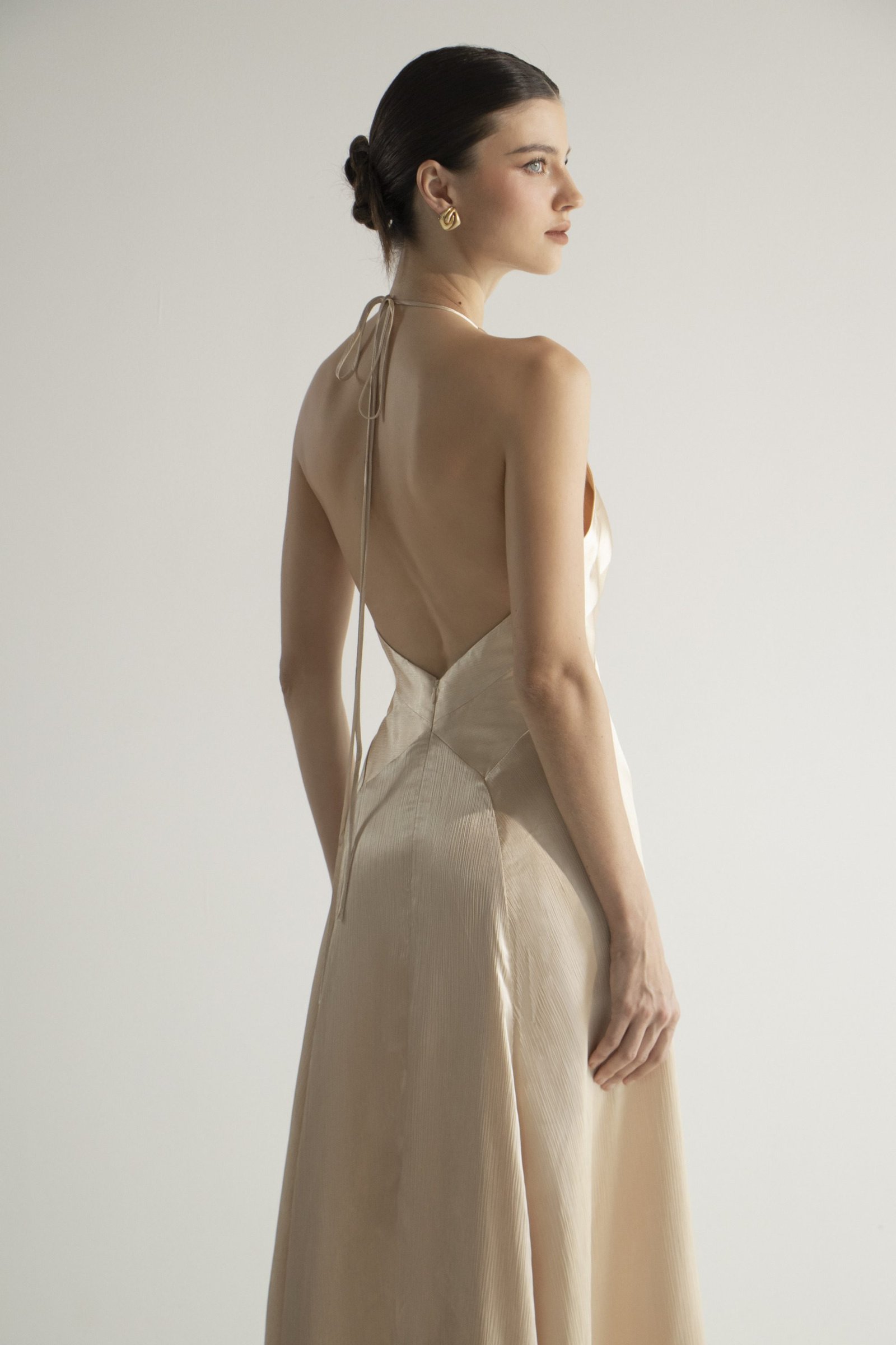 Anya Dress - Light Gold